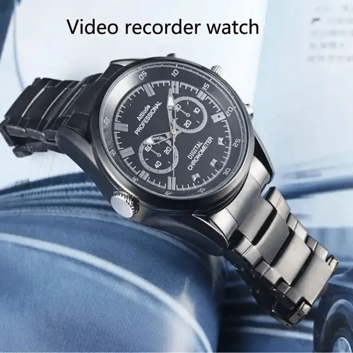 Full HD 1080P Night Vision Analog Spy Watch Camera Slim Body