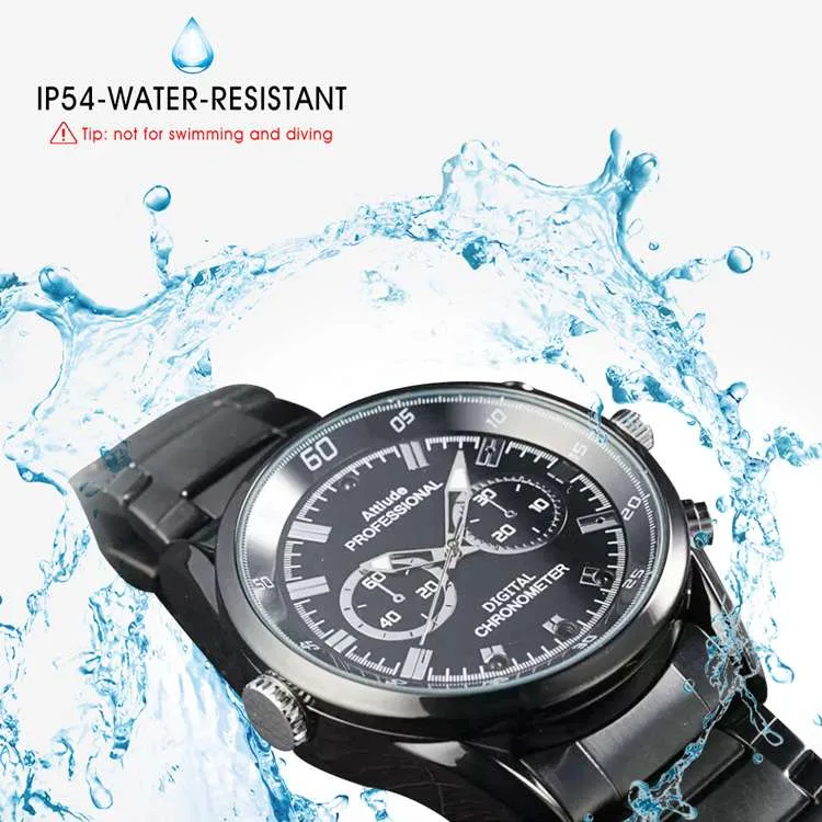 Full HD 1080P Night Vision Analog Spy Watch Camera Slim Body